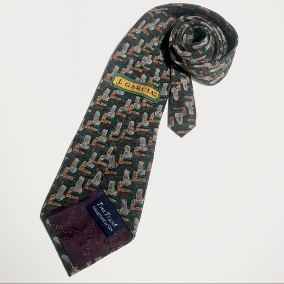 Jerry Garcia Silk Tie tree trunk collection seven - Picture 3 of 7